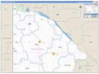 Lac Qui Parle, Mn Carrier Route Wall Map